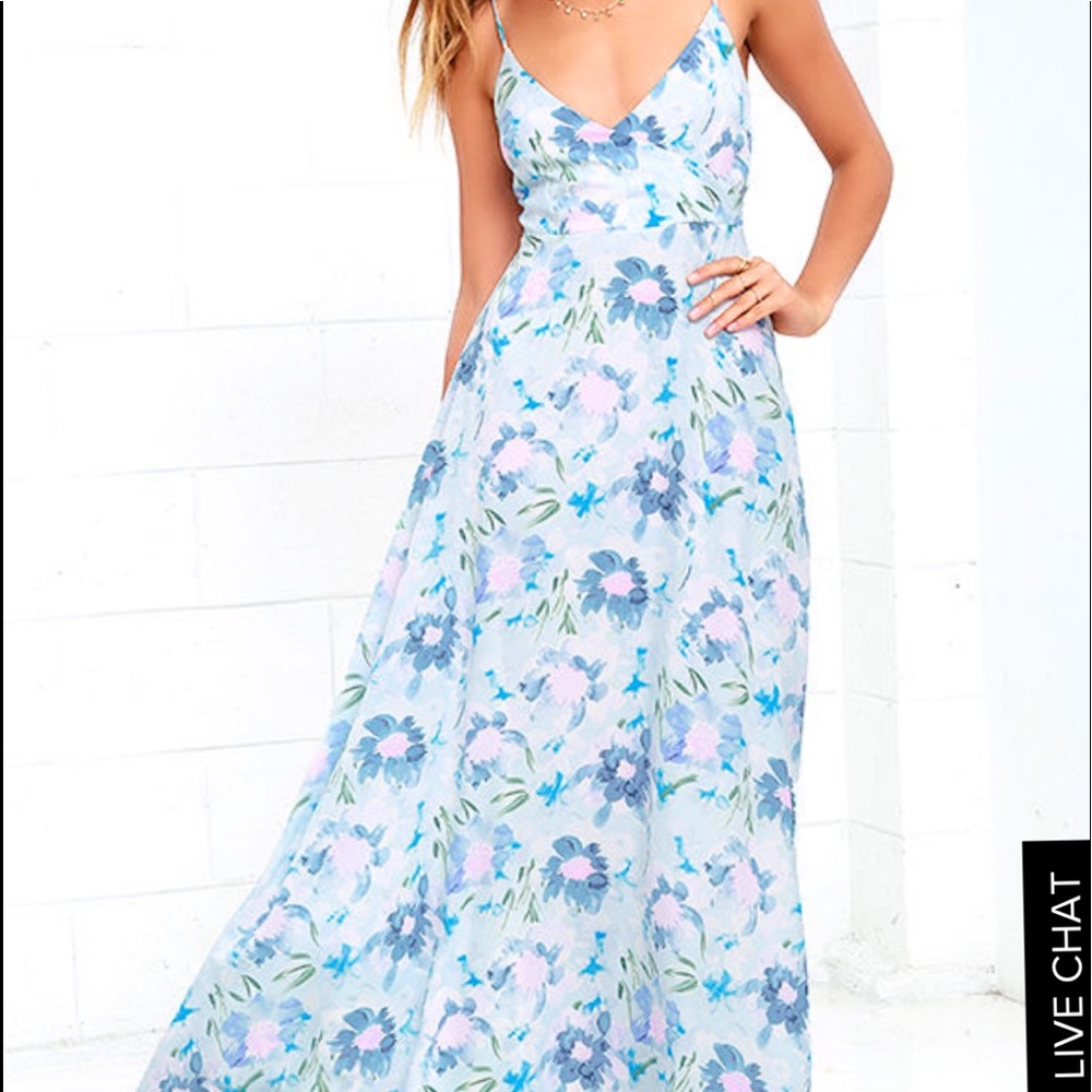 Lulus floral maxi dress